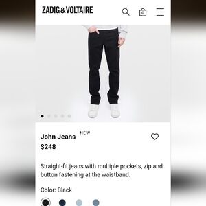 Zadig & Voltaire Navy John Jeans